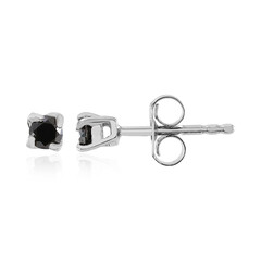 Orecchini in argento con Diamante Nero