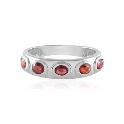 Anello in argento con Rubino Tanzania