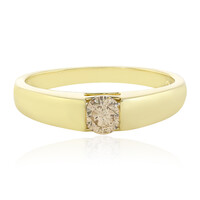Anello in oro con Diamante Cioccolato I2