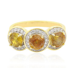 Anello in oro con Sfalerite