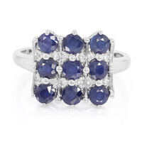 Anello in argento con Zaffiro Blu