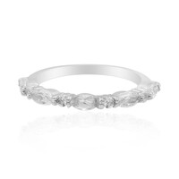 Anello in argento con Topazio Bianco