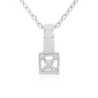 Collana in argento con Diamante I3 (J)