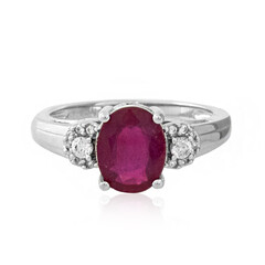 Anello in argento con Rubino del Madagascar