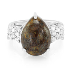 Anello in argento con Quarzo Dinosauro