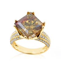 Anello in oro con Sfalerite (de Melo)