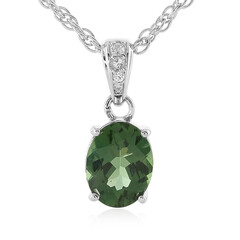 Collana in argento con Apatite Cromo