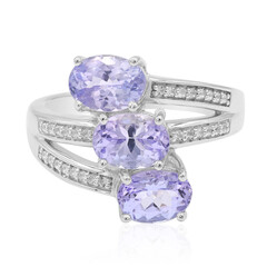 Anello in argento con Tanzanite (non riscaldata)