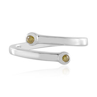Anello in argento con Diamante Giallo I3