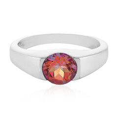 Anello in argento con Topazio Fiore di Loto
