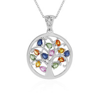 Collana in argento con Zaffiro Verde