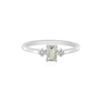 Anello in argento con Ametista Verde