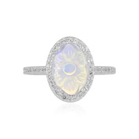 Anello in argento con Opale di Welo