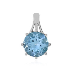 Ciondolo in argento con Topazio Blu Cielo