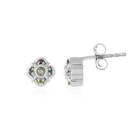 Orecchini in argento con Diamante Champagne I3
