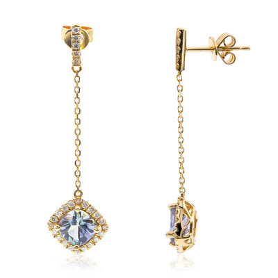 Orecchini in oro con Tanzanite (non riscaldata) (CIRARI)