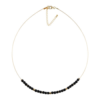 Collana in acciaio inossidabile con Tormalina Nera