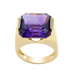 Anello in oro con Ametista Zambiana (de Melo)