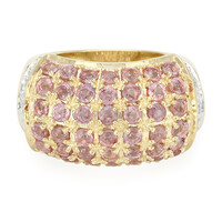 Anello in oro con Zaffiro Padparadscha (non riscaldato) (AMAYANI)