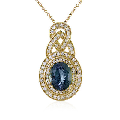 Collana in oro con Tanzanite (non riscaldata) (de Melo)