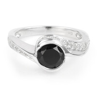 Anello in argento con Spinello Nero