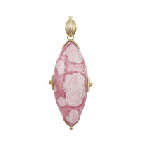 Ciondolo in argento con Rodocrosite (Bali Barong)