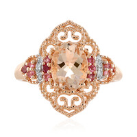 Anello in argento con Morganite