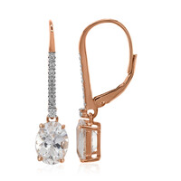 Orecchini in oro con Danburite Rosa del Messico