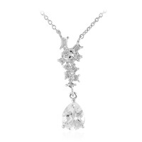 Collana in argento con Topazio Bianco