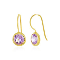 Orecchini in argento con Ametista Rose de France