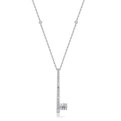 Collana in oro con Diamante SI2 (H) (CIRARI)