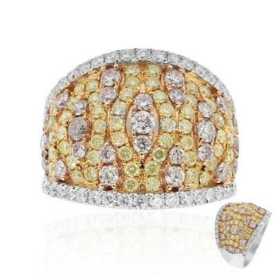 Anello in oro con Diamante Rosa I1 (CIRARI)