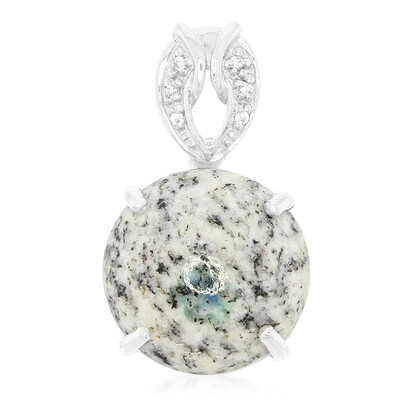 Ciondolo in argento con Azzurrite del K2