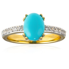 Anello in argento con Turchese Sleeping Beauty