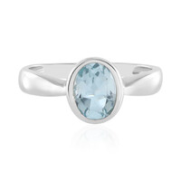 Anello in argento con Topazio Blu Cielo