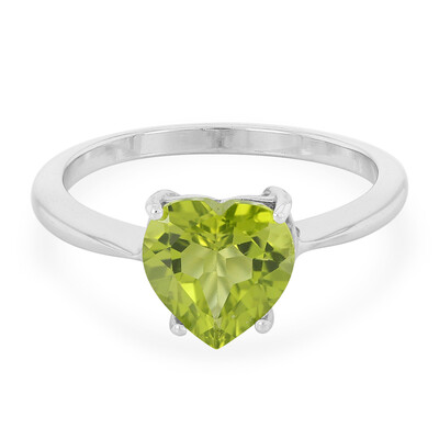 Anello in argento con Peridoto Manchuria
