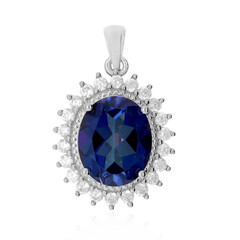Ciondolo in argento con Topazio Blu Royal