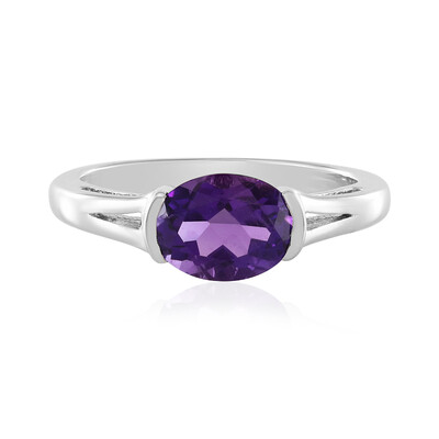 Anello in argento con Ametista Siberiana