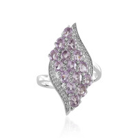 Anello in argento con Ametista Rose de France