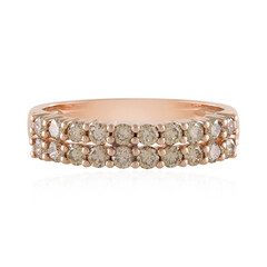 Anello in oro con Diamante Champagne SI2