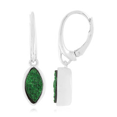 Orecchini in argento con Uvarovite