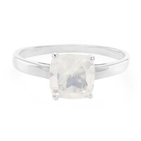Anello in argento con Quarzo Ghiaccio di Luna
