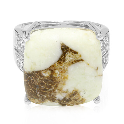 Anello in argento con Magnesite