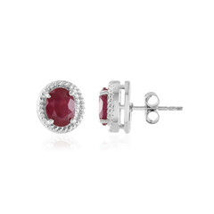 Orecchini in argento con Rubino del Madagascar