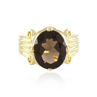 Anello in argento con Quarzo Fumè