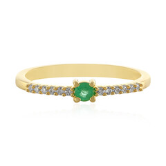 Anello in argento con Smeraldo Etiope