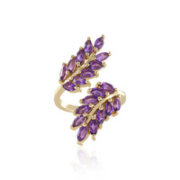 Anello in argento con Ametista Zambiana