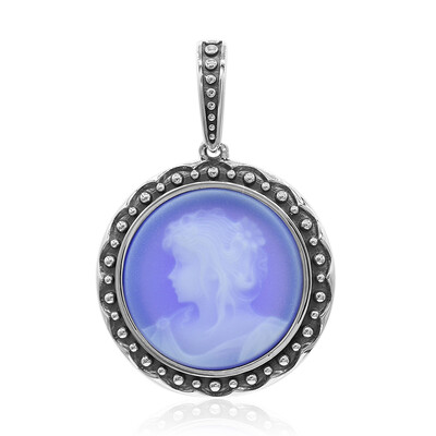 Ciondolo in argento con Agata Blue Lace
