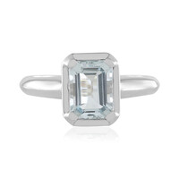 Anello in oro con Acquamarina Brasiliana
