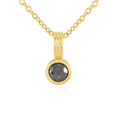 Collana in argento con Diamante Nero